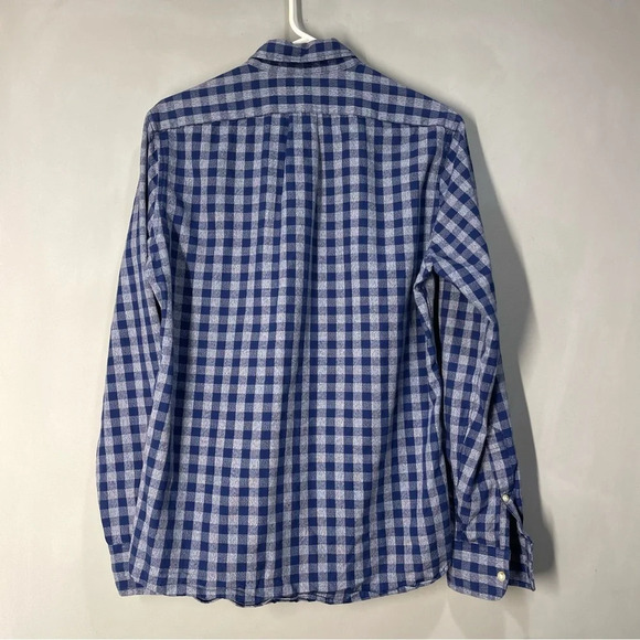 Men's J Crew Blue Plaid Slim Fit Long Sleeve Button Down Shirt Size Small - Picture 6 of 6